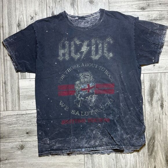 AC/DC Black Tee with Bold Graphic - Picture 2 of 7